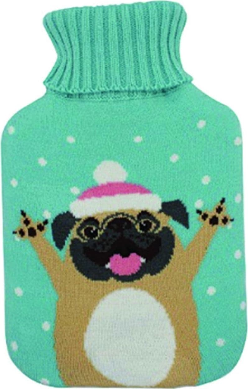 Borsa acqua calda  claus carlino gomma bilamellata esterno in maglia decorata - 4