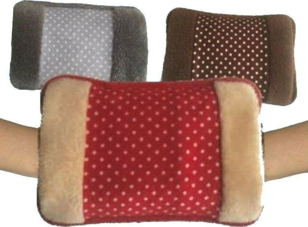 BORSA ACQUA CALDA SCALDINO ELETTRICO SCALDA MANI IN TESSUTO VELLUTATO FRA 539901 - 2
