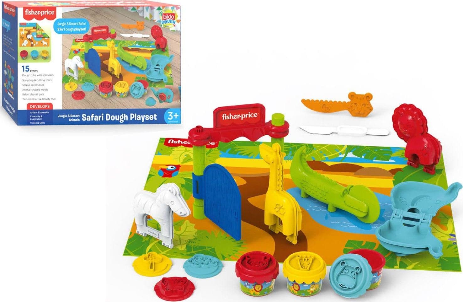 Fisher Price Pasta Modellabile Safari Set - 2