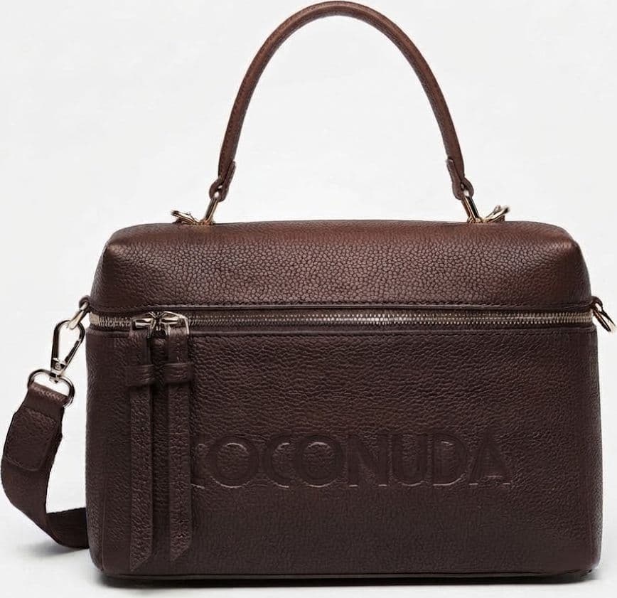 Borsa a Mano Strutturata Coconuda con Manico e Tracolla - 4