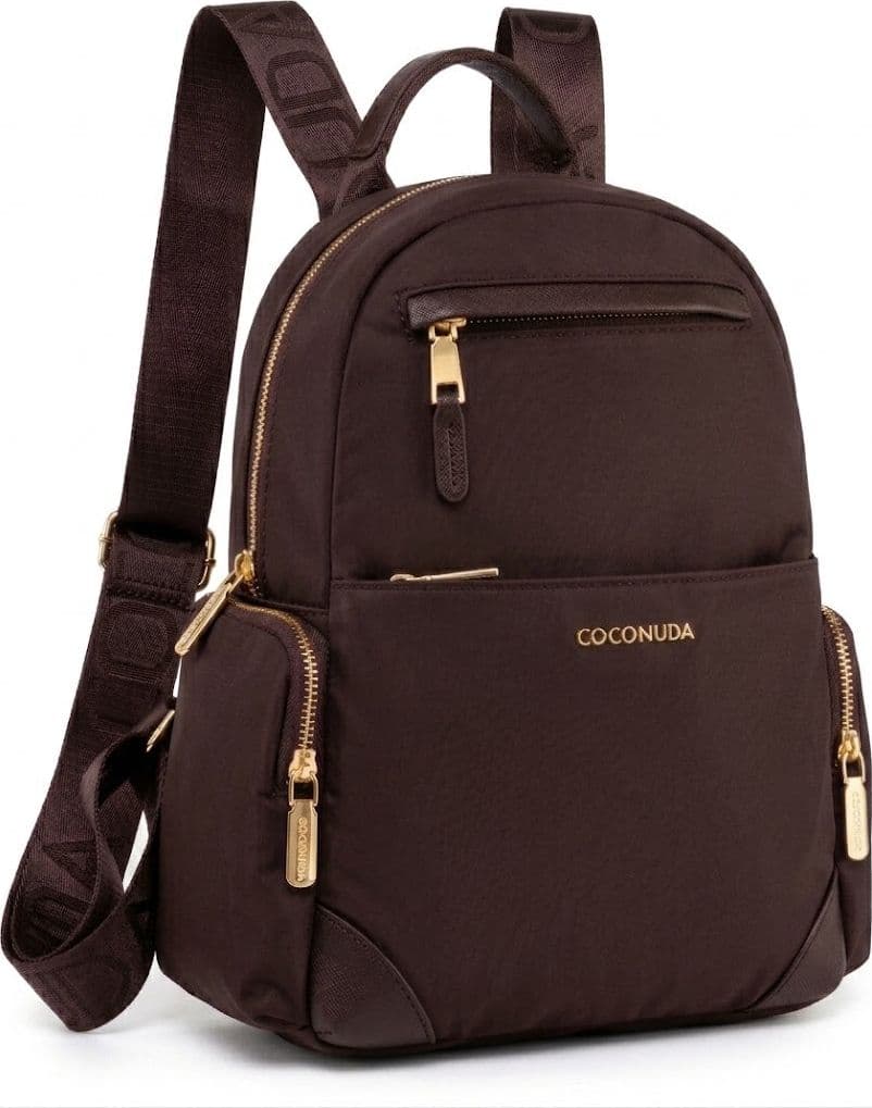 Zaino Casual Chic Coconuda con Tasche e Spallacci Logati - 3