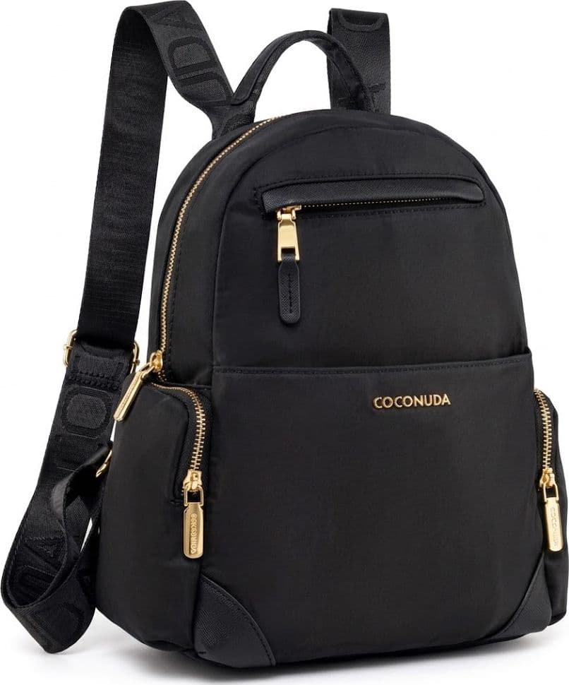 Zaino Casual Chic Coconuda con Tasche e Spallacci Logati - 5