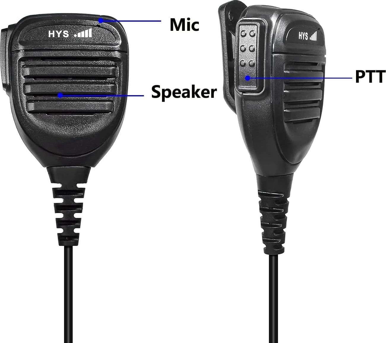 Microfono Altoparlante da Spalla con Connettore Multi-Pin per Walkie Talkie Motorola DP4400 e DP4600 - 2
