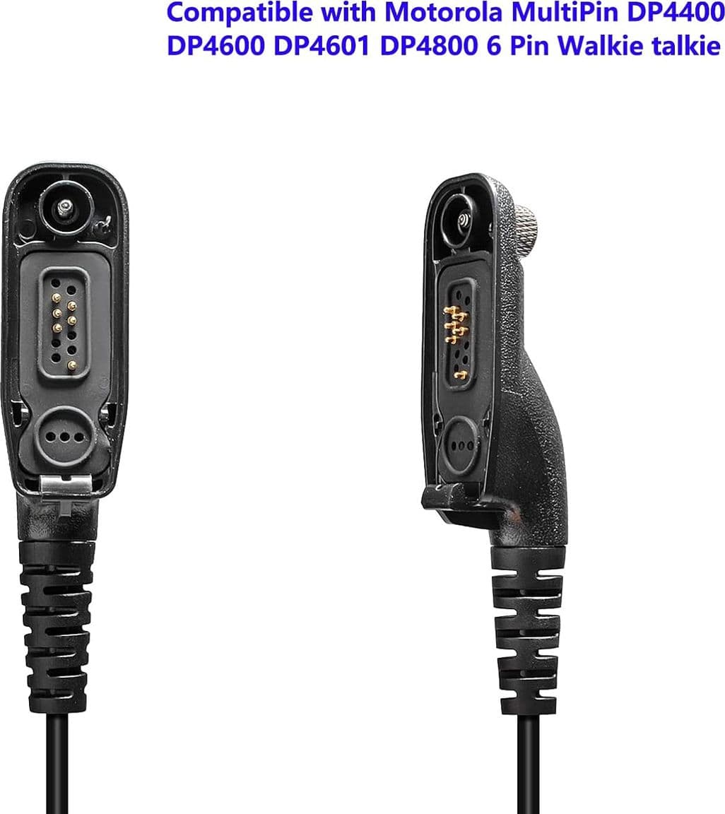 Microfono Altoparlante da Spalla con Connettore Multi-Pin per Walkie Talkie Motorola DP4400 e DP4600 - 3