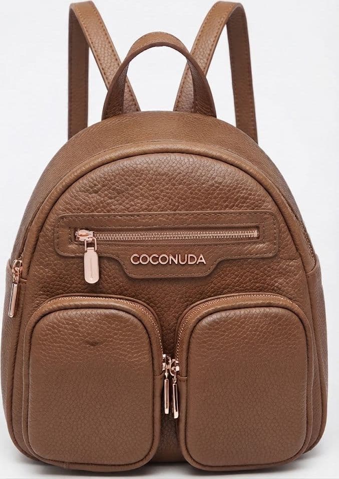 Zaino Coconuda Multi-Tasche in Similpelle Martellata - 3