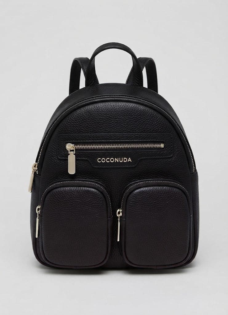 Zaino Coconuda Multi-Tasche in Similpelle Martellata - 5