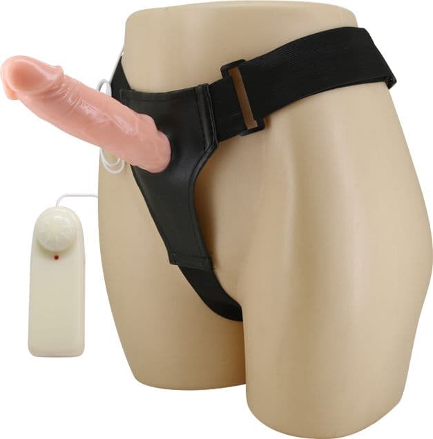 Strap-On Vibrante Baile Jessica 18 cm Ø 4,5 cm Harness Regolabile Telecomando Sex Toy - 3