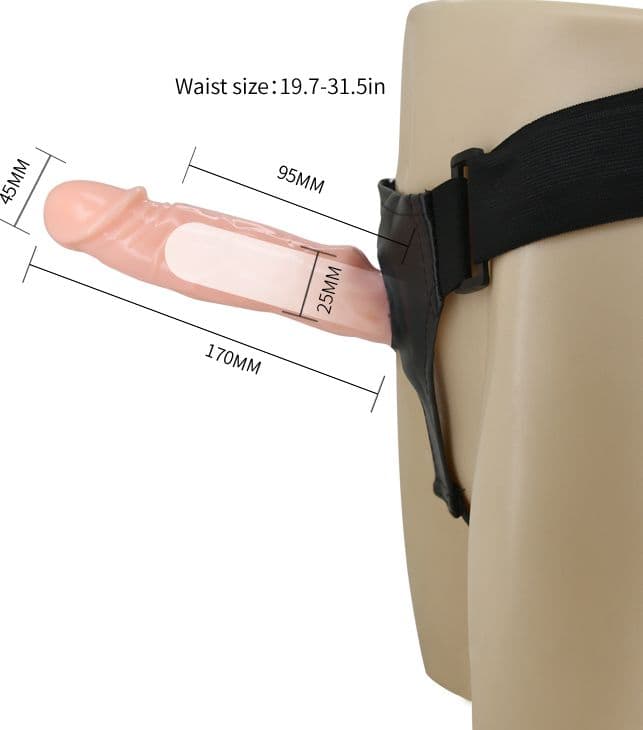 Strap-On Vibrante Baile Jessica 18 cm Ø 4,5 cm Harness Regolabile Telecomando Sex Toy - 6