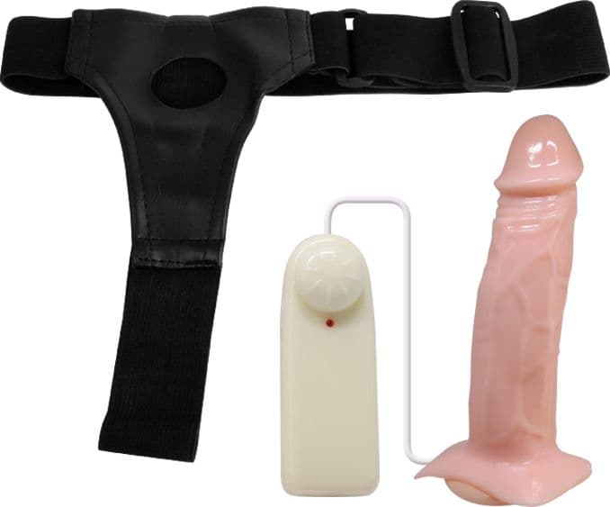 Strap-On Vibrante Baile Jessica 18 cm Ø 4,5 cm Harness Regolabile Telecomando Sex Toy - 7
