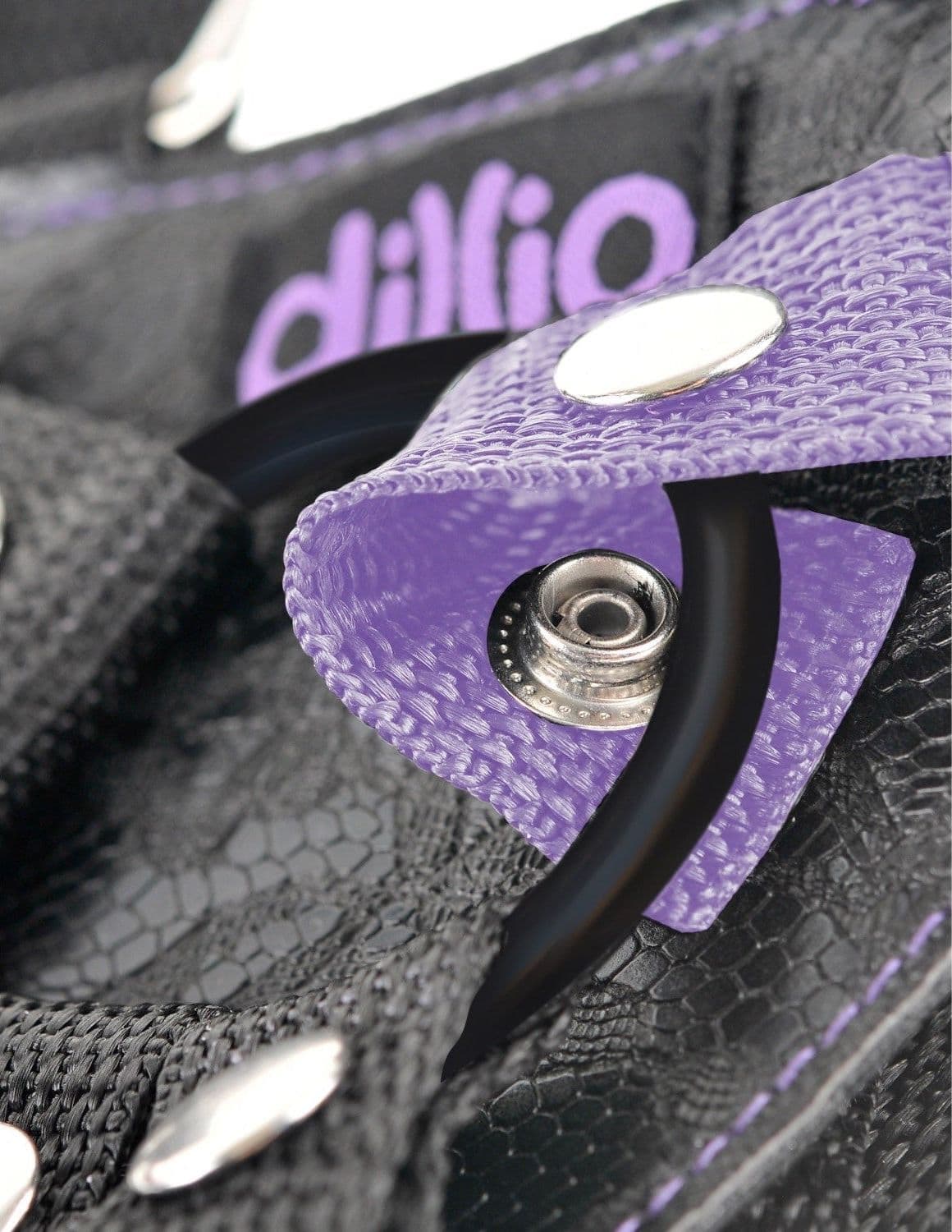 Strap-On Pipedream Dillio 7 Viola 19 cm Ø 5 cm Harness Bretelle Regolabile Premium - 2