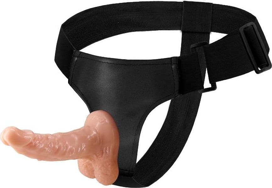 Strap-On Baile Ultra Passionate 17 cm Ø 3,5 cm Dildo Realistico con Testicoli Harness Regolabile - 2