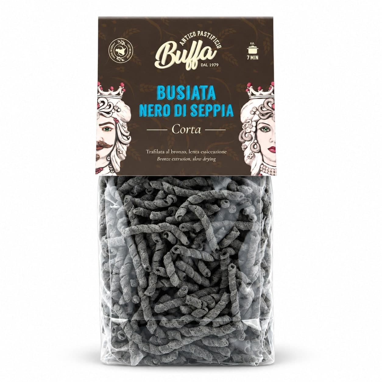 Pasta busiata al nero di seppia