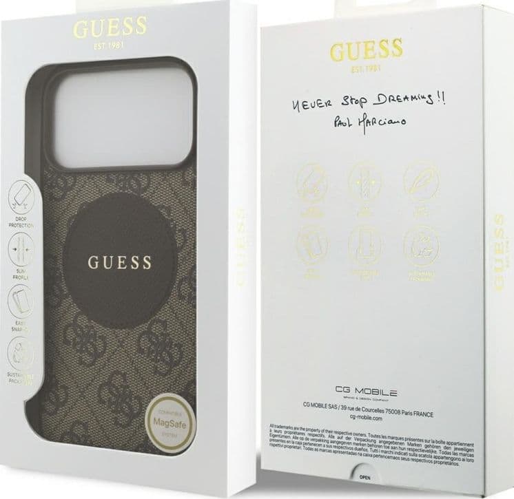 Guess 4G Circle Classic Logo MagSafe – Case iPhone 17 Pro Max (Brown) - 8