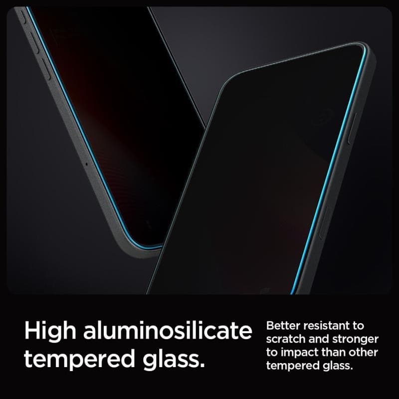 SZK£O PRYWATYZUJ¥CE SPIGEN GLAS.TR ”EZ FIT” 2-PACK IPHONE 16 Pro / 17 / 17 Pro PRIVACY - 10