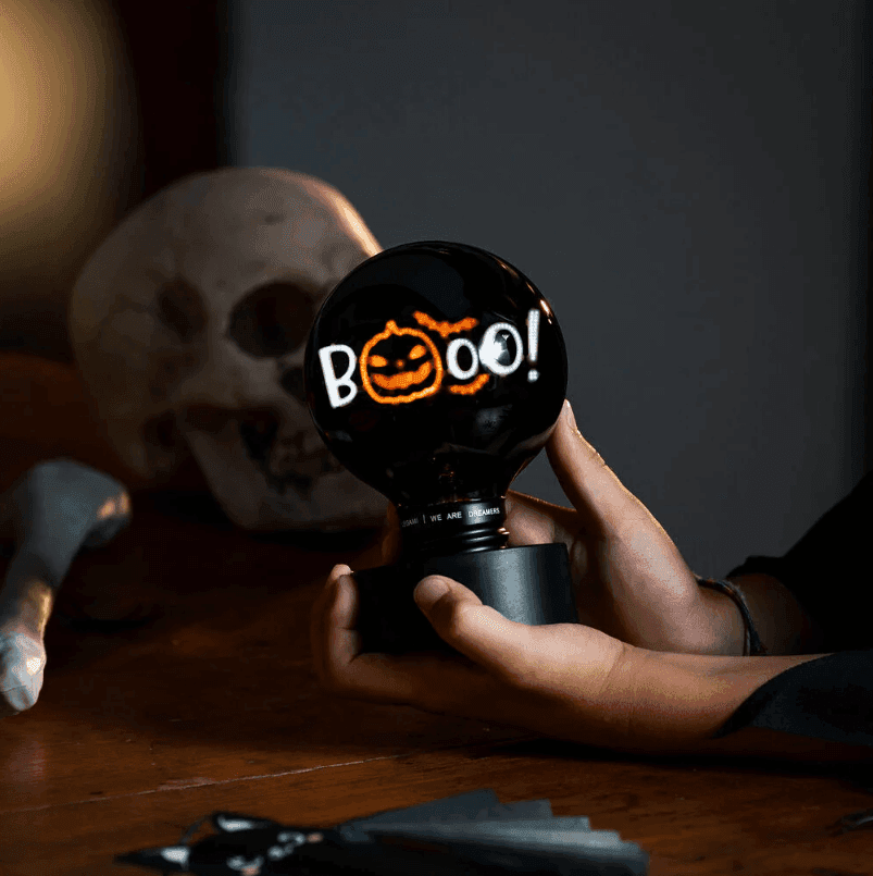 Legami - Lampada Decorativa da Tavolo a Forma di Lampadina Pumpkin Booo - Bulb Fiction XL Halloween - 4