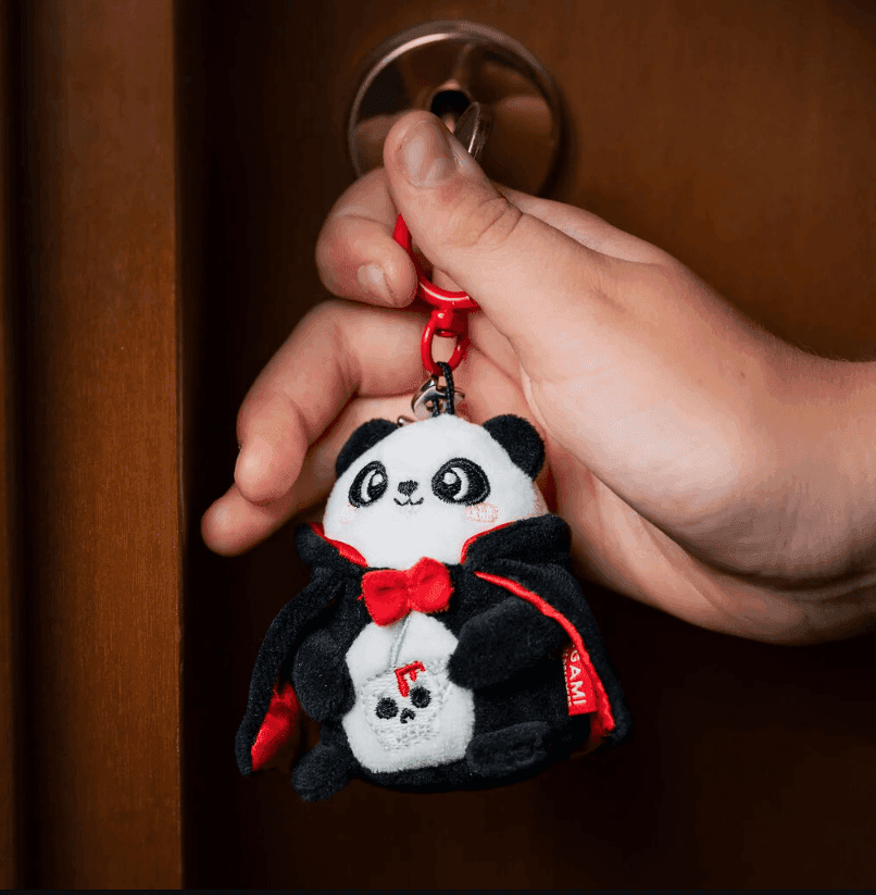 Legami - Portachiavi di Peluche Panda "Bam-Boo!" Halloween - Tiny Super Soft! - 8