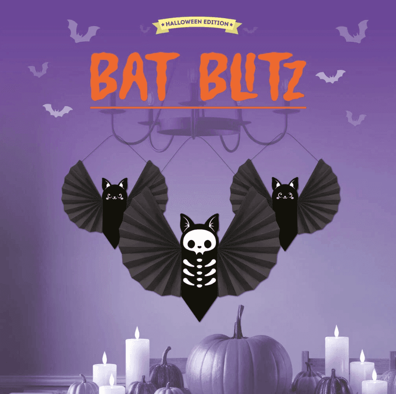 Legami -  Set di 3 Decorazioni in Carta da Appendere a tema Pipistrello - 8