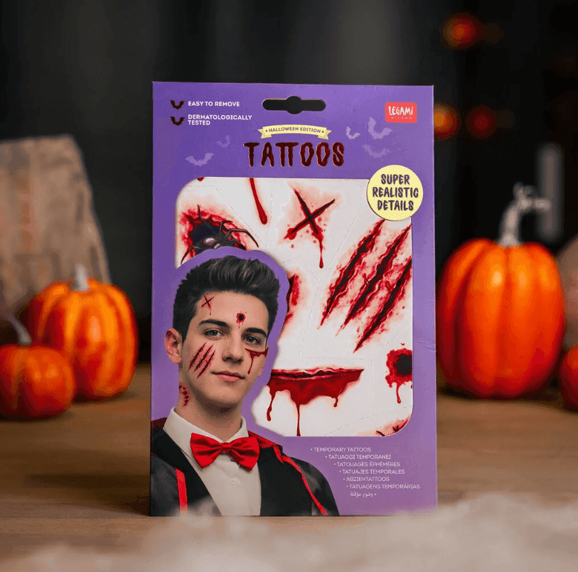 Legami - Tatuaggi Temporanei Viso e Corpo Halloween (VSFT0001) - 3