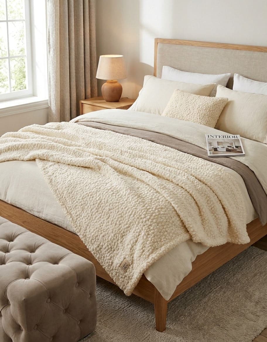 Plaid Jacquard TEDDY Matrimoniale Suprema 200×220 cm - 4