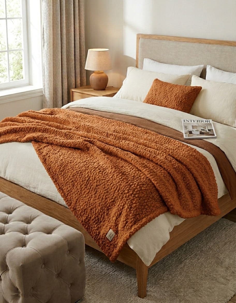 Plaid Jacquard TEDDY Matrimoniale Suprema 200×220 cm - 5