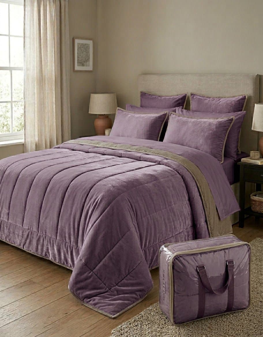 Trapunta Matrimoniale IRGE Velvet in Velluto Jacquard 260×260 cm - 3