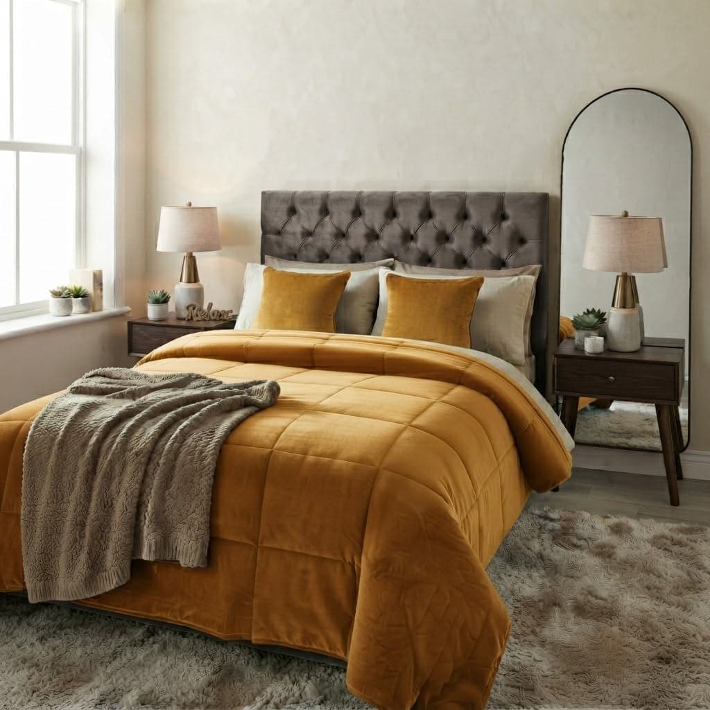 Trapunta Matrimoniale IRGE Velvet in Velluto Jacquard 260×260 cm - 10