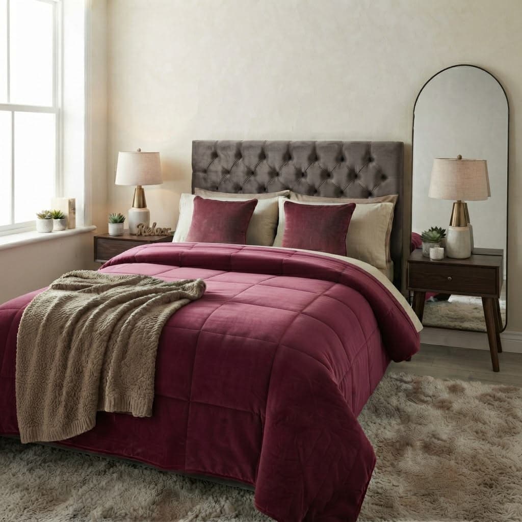 Trapunta Matrimoniale IRGE Velvet in Velluto Jacquard 260×260 cm - 9