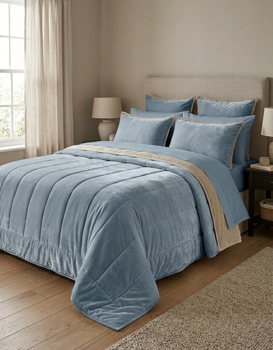 Trapunta Matrimoniale IRGE Velvet in Velluto Jacquard 260×260 cm - 2