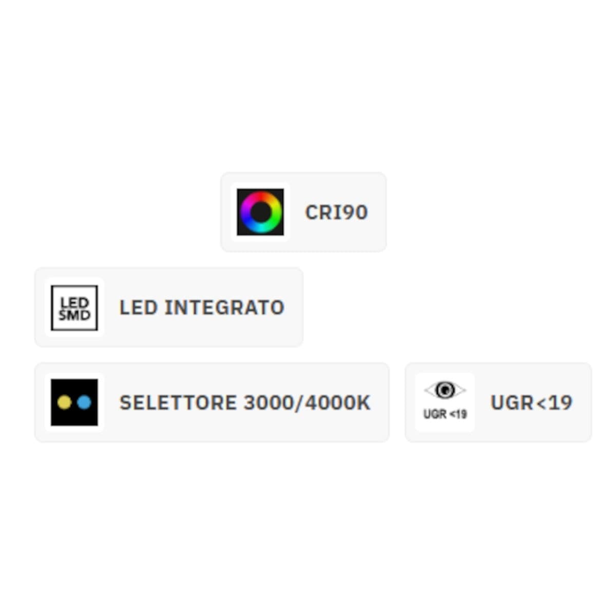 Faretto incasso Promoluce INSIDER CURVED T39 KSW LED CCT metallo - 28