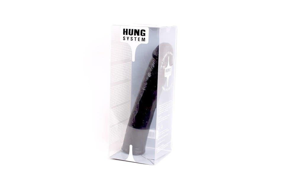 Dildo XXL HUNG System Benny Black 25,5 cm Soft PVC Nero Realistico Compatibile Sistema HUNG - 3