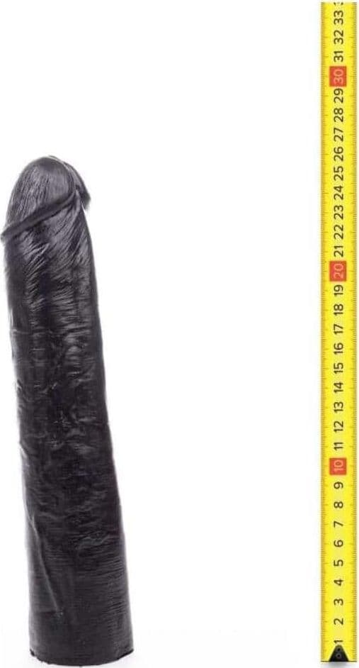 Dildo XXL HUNG System Benny Black 25,5 cm Soft PVC Nero Realistico Compatibile Sistema HUNG - 2