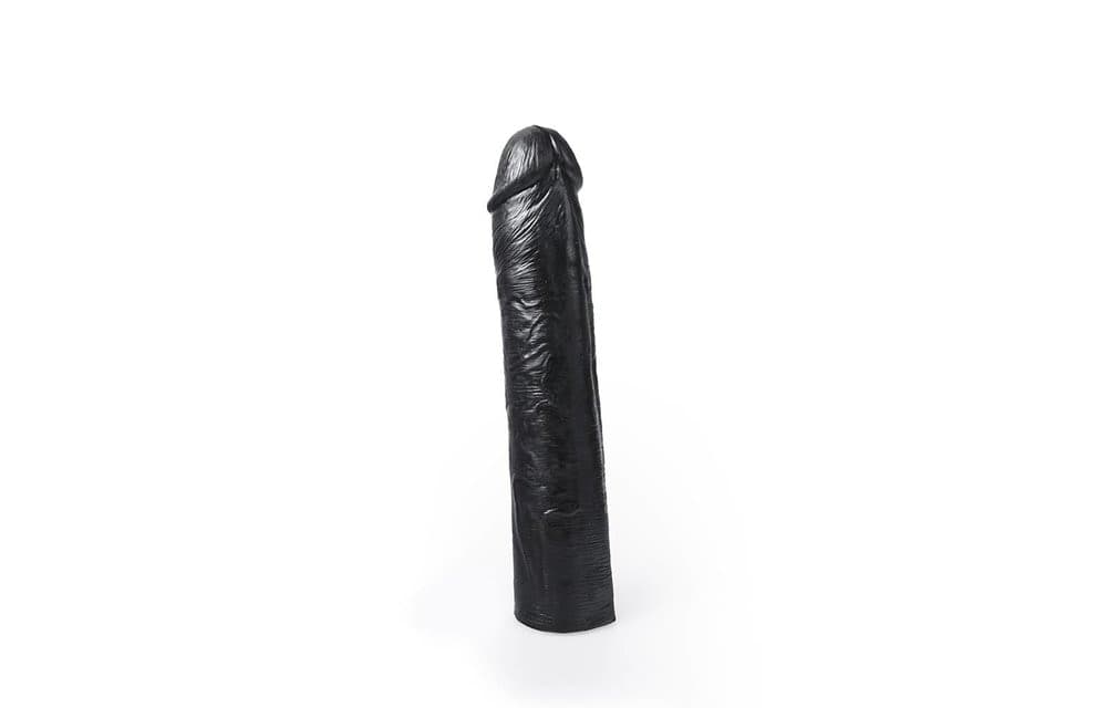 Dildo XXL HUNG System Benny Black 25,5 cm Soft PVC Nero Realistico Compatibile Sistema HUNG - 4