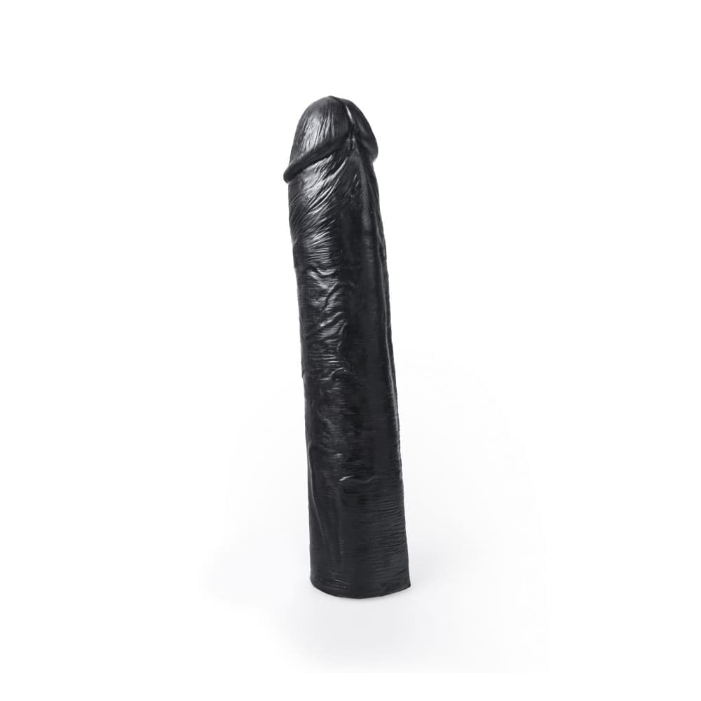 Dildo XXL HUNG System Benny Black 25,5 cm Soft PVC Nero Realistico Compatibile Sistema HUNG - 5