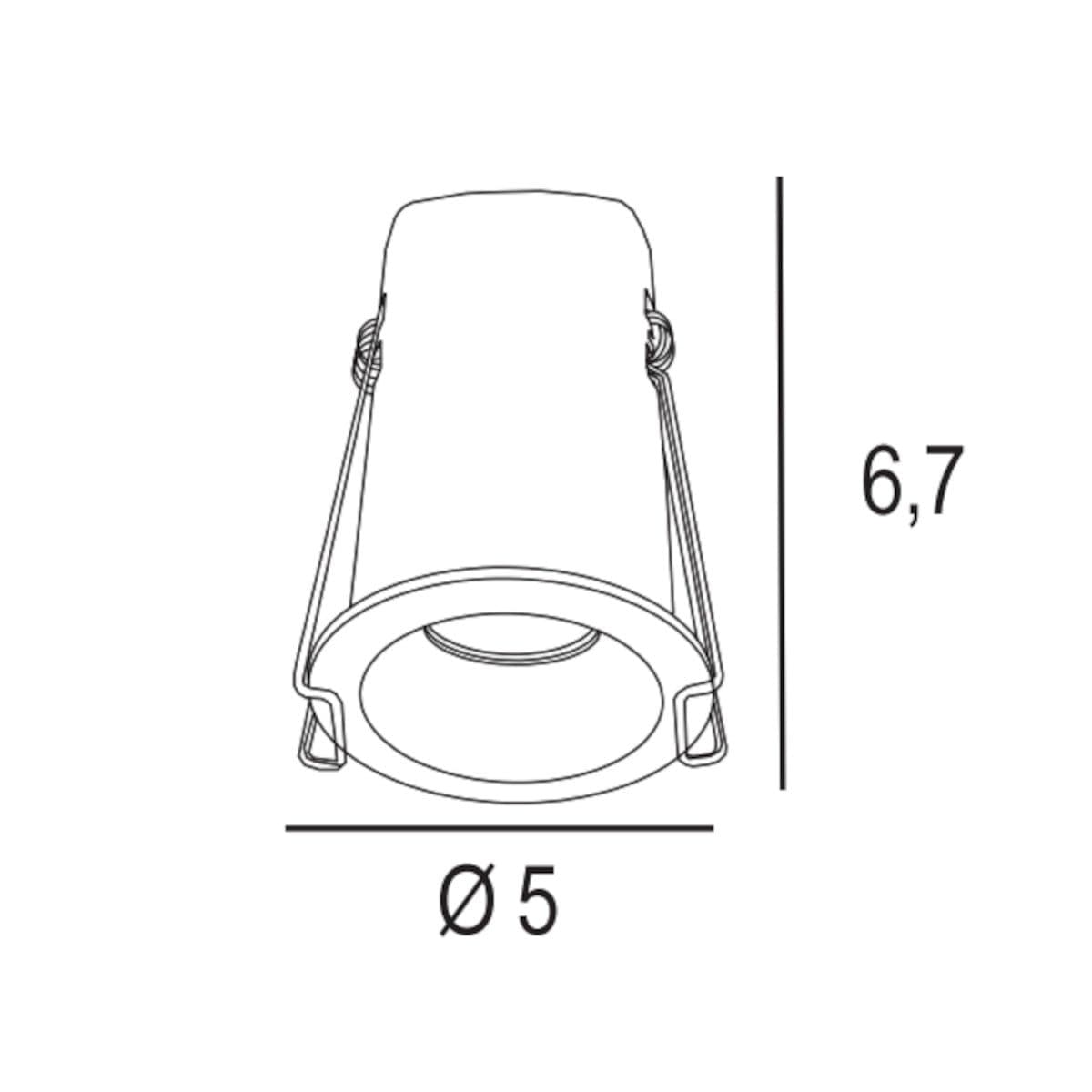 Faretto incasso Promoluce INSIDER DEEP T50 KSW LED CCT metallo - 27