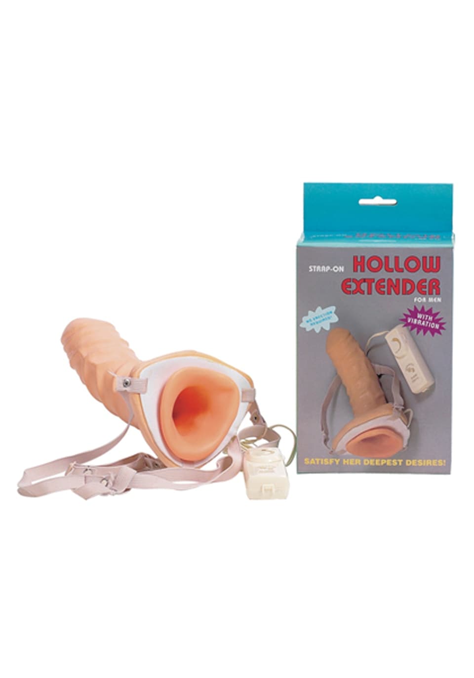 Strap-On Cavo Vibrante Seven Creations Hollow Extender 18 cm Harness Regolabile Realistico - 4
