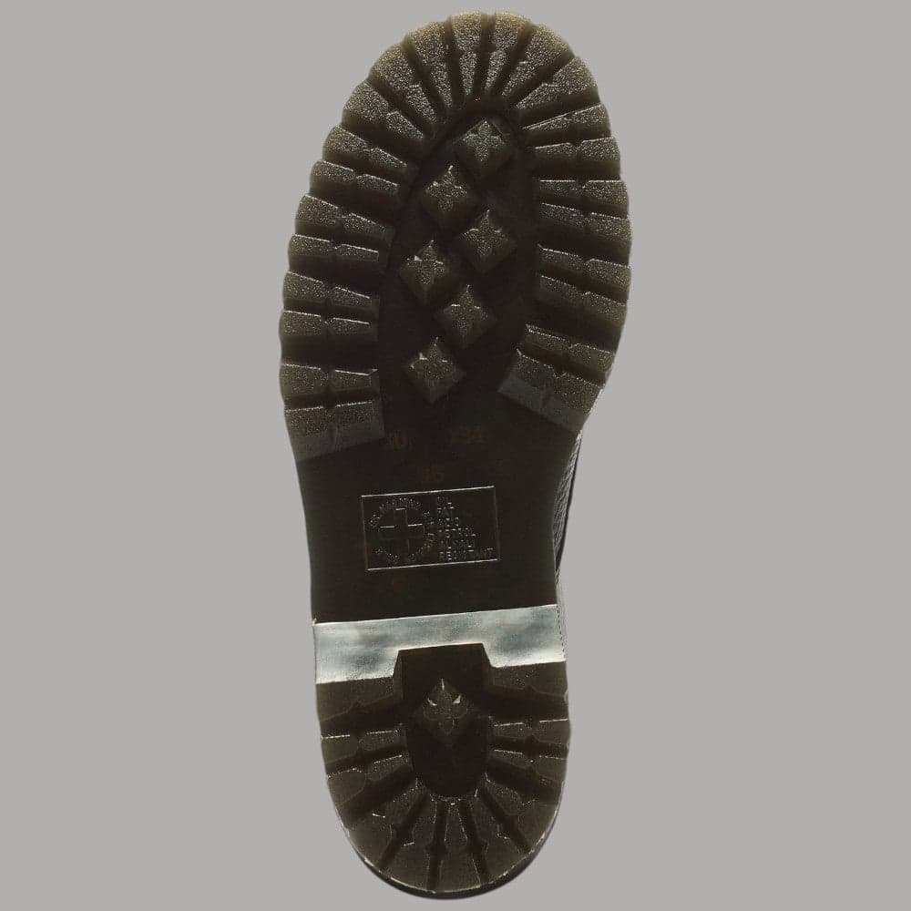 Stivali Dr Martens Sinclair platform con zip rimovibile e cuciture gialle - 8