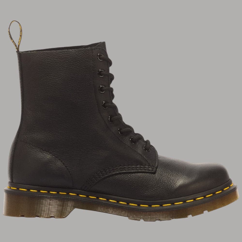 Stivali stringati Dr. Martens 1460 Pascal con suola carrarmato e pelle Virginia - 9