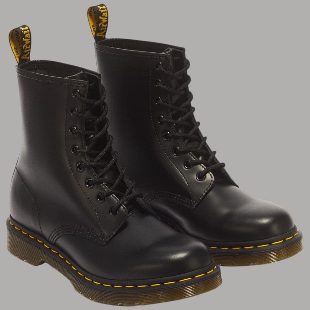 Stivali Dr. Martens 1460 Original con cuciture gialle e suola AirWair - 2