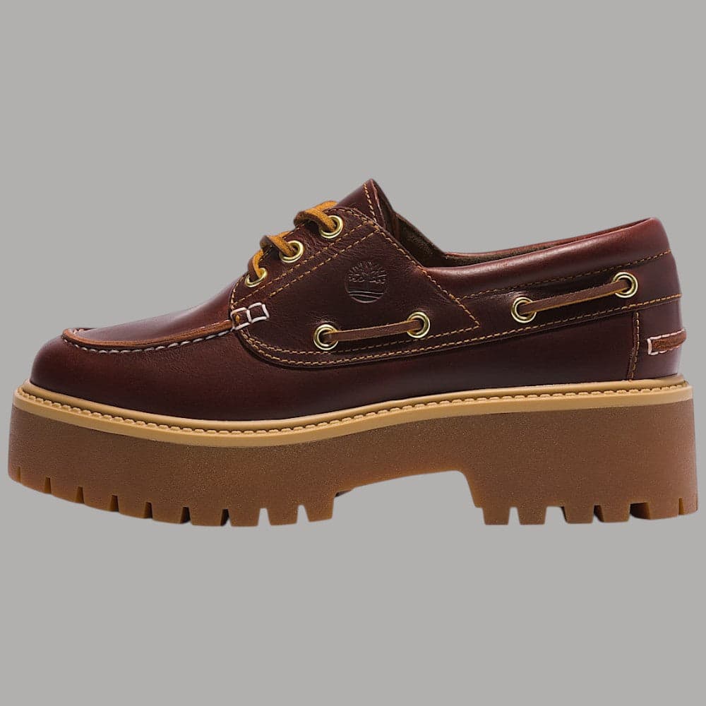 Scarpa da Barca Timberland Stone Street con Plateau in pelle Premium - 5