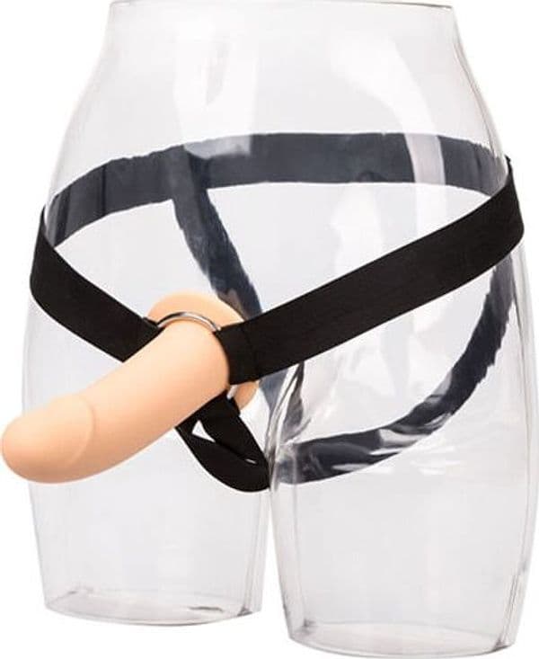 Strap-On Cavo Vibrante Harness Attraction Willian 17 cm Realistico Regolabile Hollow Extender - 7