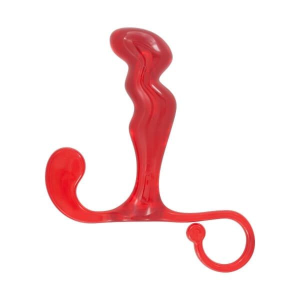 Massaggiatore Prostatico ToyJoy Power Plug Nero Silicone Curvo 10 cm con Base Sicura e Anello - 4