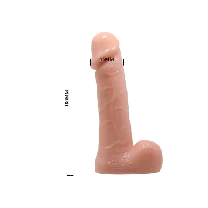 Strap-On Baile Ultra Passionate Harness 18,3 cm Realistico con Testicoli e Mutandina Regolabile - 3