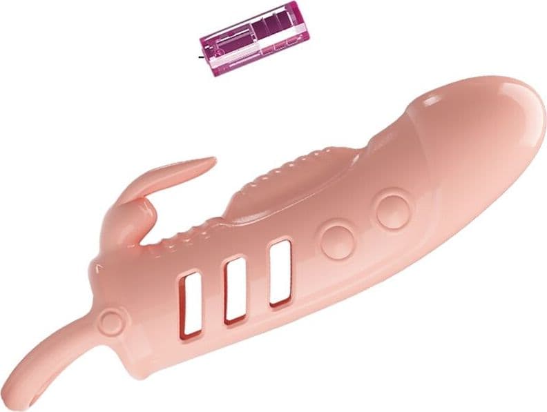 Guaina Pene Vibrante Pretty Love Sloane 18,7 cm TPR Estensore con Stimolatore Esterno - 3