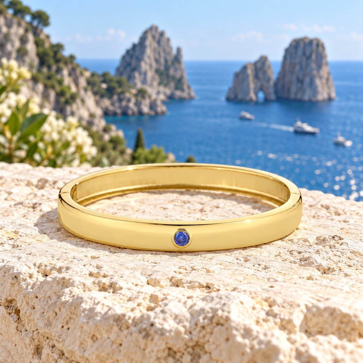 Laura P. - Bracciale luna zirconi tanzanite - 3