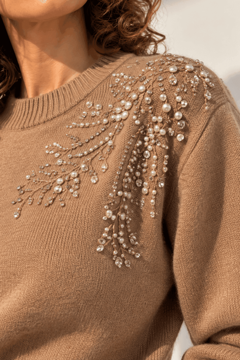 MAGLIA CON STRASS - 2