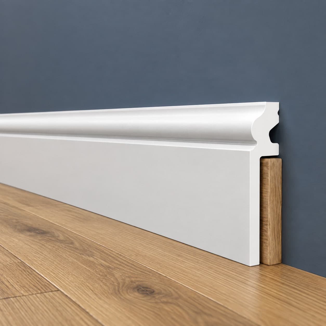 Battiscopa BIANCO Ducale Coprimarmo - coprivecchio 115x22mm in POLIMERI - (prezzo al metro) - 6
