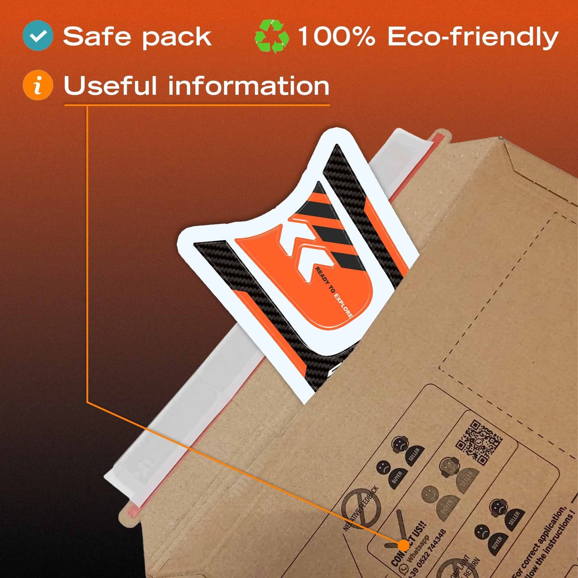 Adesivo Paraserbatoio moto compatibile con KTM 1390 Super Adventure S 2026 - 12