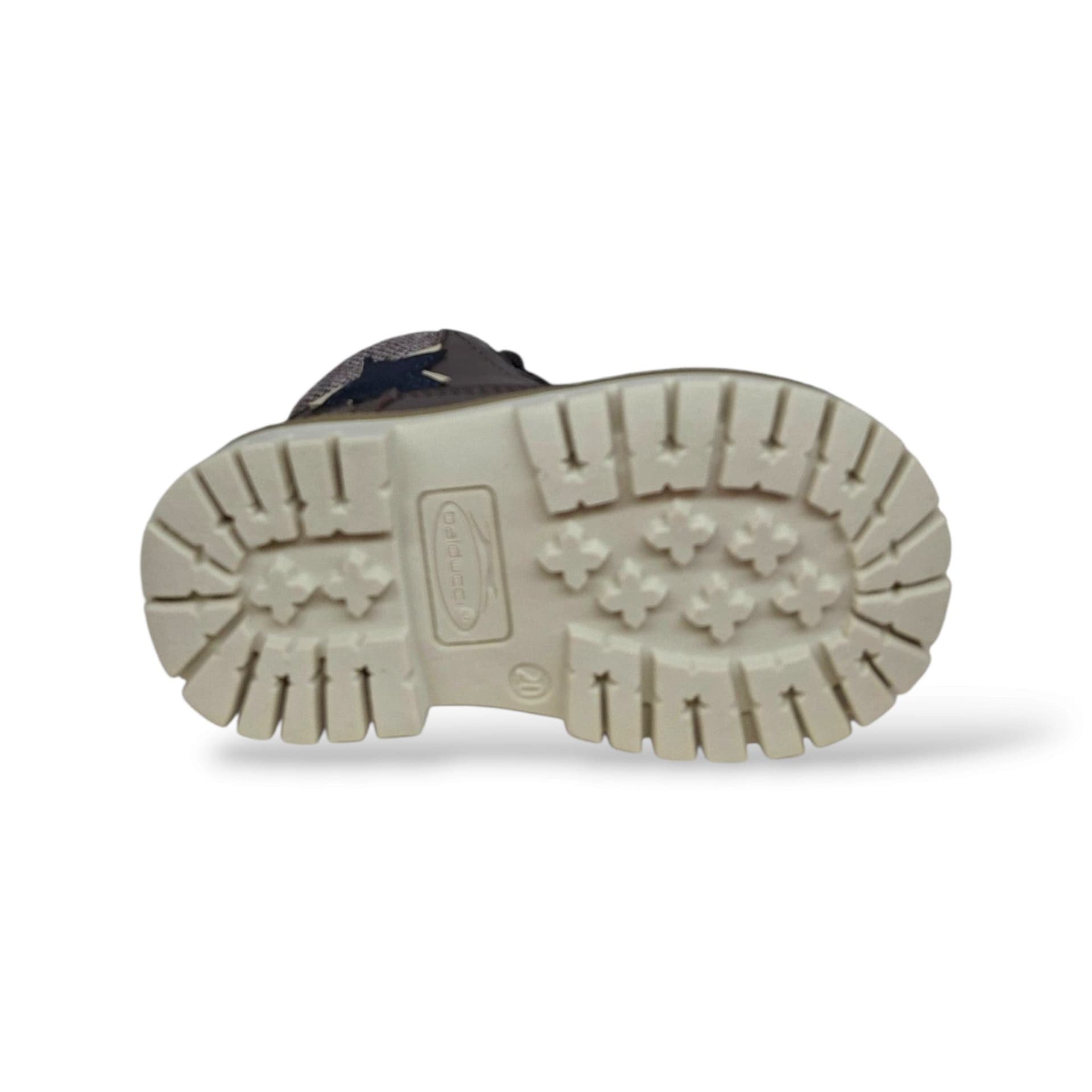 Scarpe primi passi bambino Balducci Cita MATR2740 pelle marrone-blue, lacci e zip, taglie 20-26 - 5