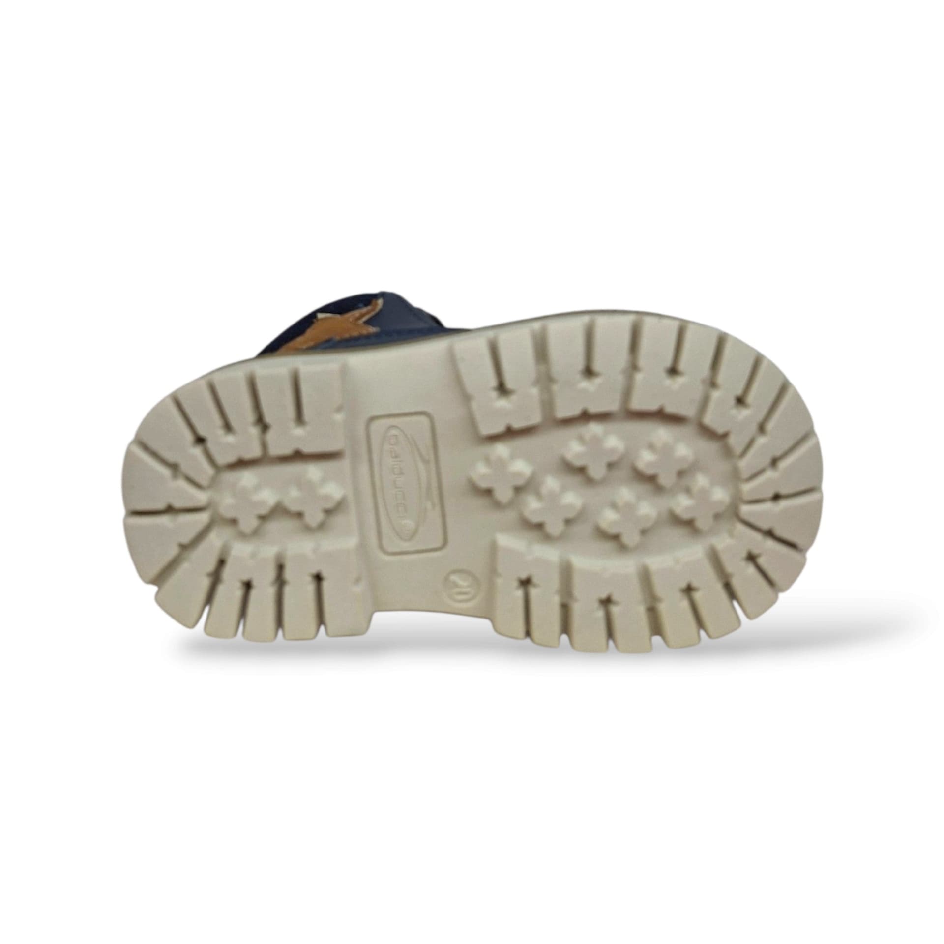 Scarpe primi passi bambino Balducci Cita MATR2740 blue-beige in pelle, lacci e zip, taglie 20-26 - 5