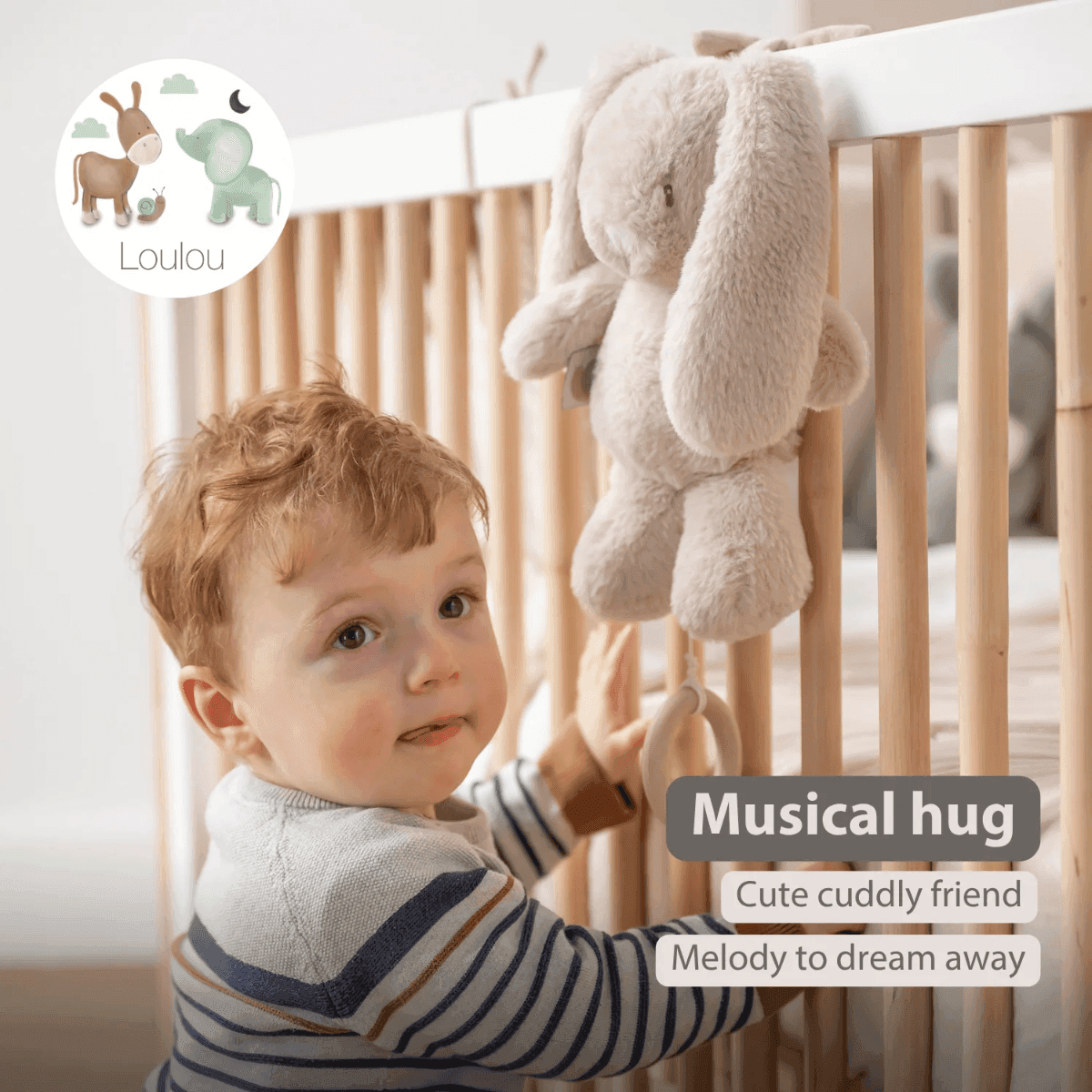 Peluche Musicale Nattou LouLou 30 cm - 2